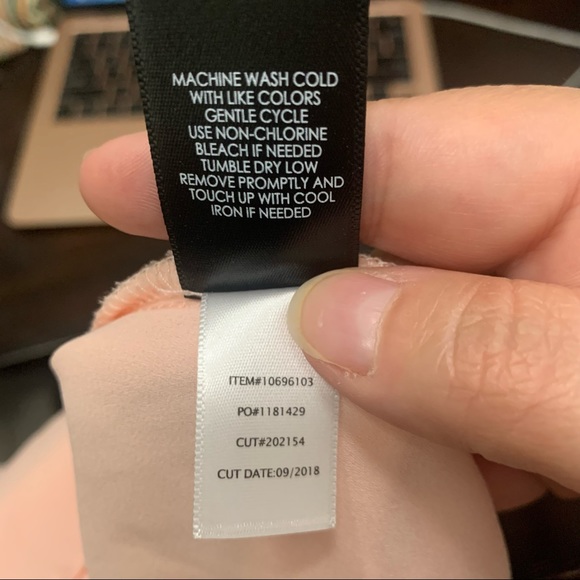 Torrid Georgette blush pink blouse size 0 L - Picture 10 of 10